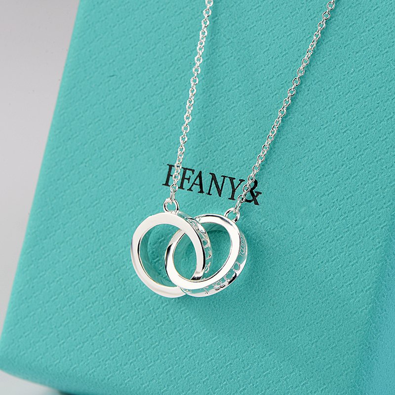 {"Resenly Jewelry": "【Resenly Jewelry】レディース ダブルリング ダブルサークル カップル ペンダント ネックレス"}