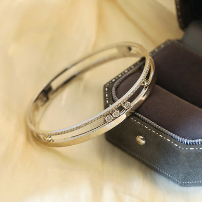 [Resenly Jewelry]Move Romane Diamond Bangle Bracelet