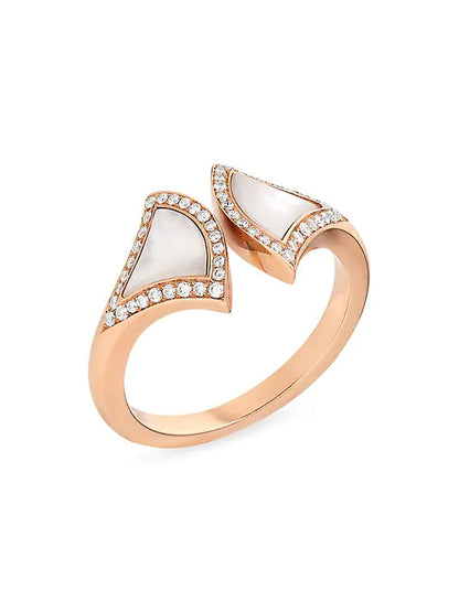 [Resenly Jewelry] ドリーム MOP ダイヤモンド オープンリング
