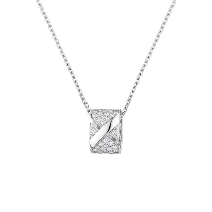 [Resenly Jewelry]LIENS EVIDENCE DIAMOND PAVED NECKLACE