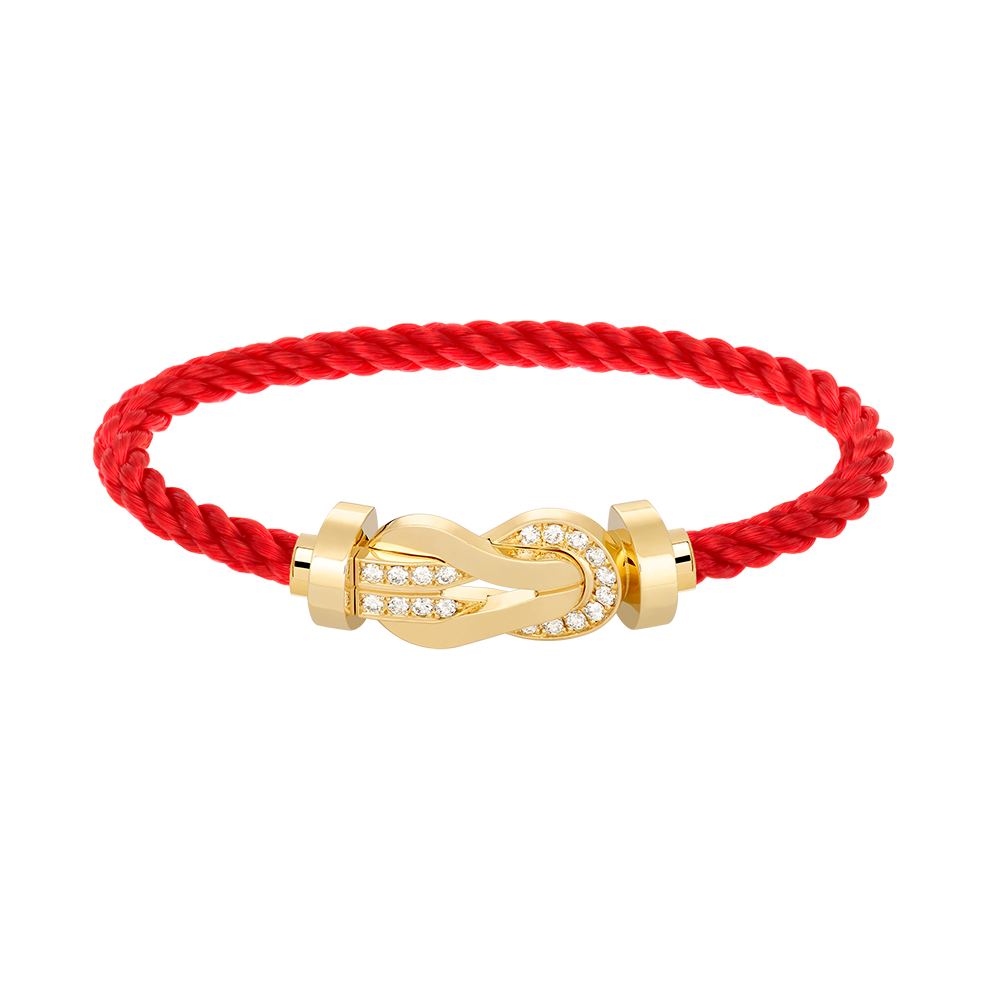 [Resenly Jewelry]CHANCE LARGE 8 FIGURE BUCKLE HALF DIAMOND BRACELET GOLD