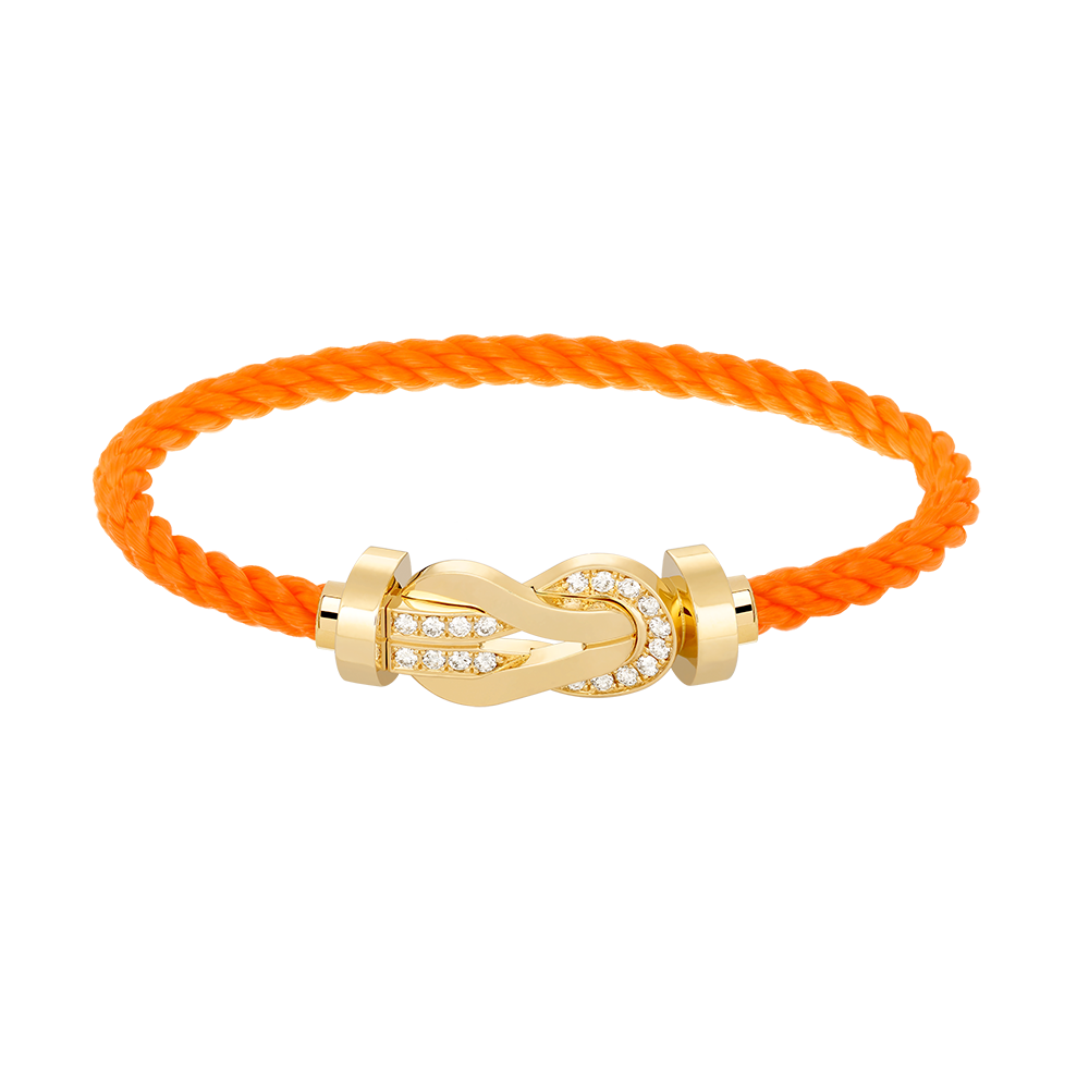 [Resenly Jewelry]CHANCE LARGE 8 FIGURE BUCKLE HALF DIAMOND BRACELET GOLD