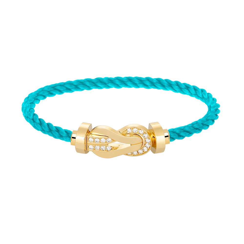 [Resenly Jewelry]CHANCE LARGE 8 FIGURE BUCKLE HALF DIAMOND BRACELET GOLD