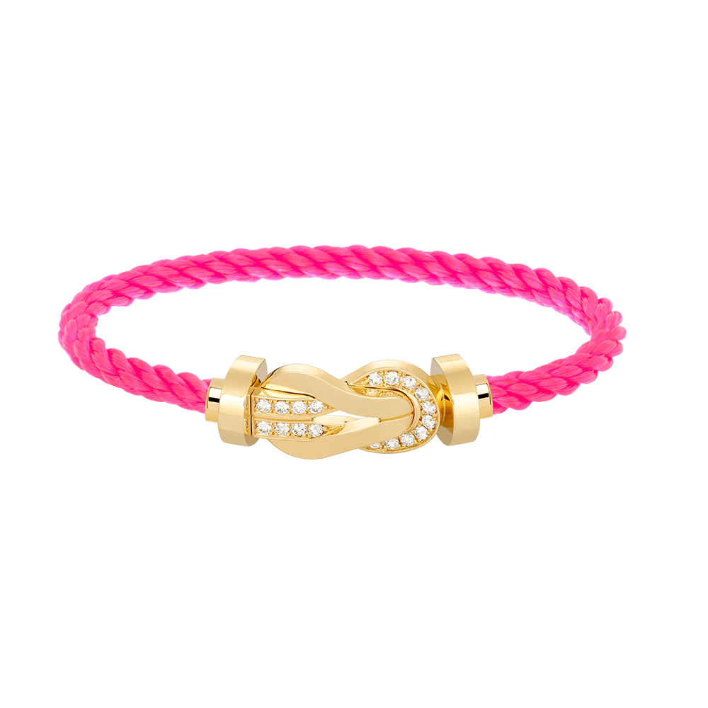 [Resenly Jewelry]CHANCE LARGE 8 FIGURE BUCKLE HALF DIAMOND BRACELET GOLD