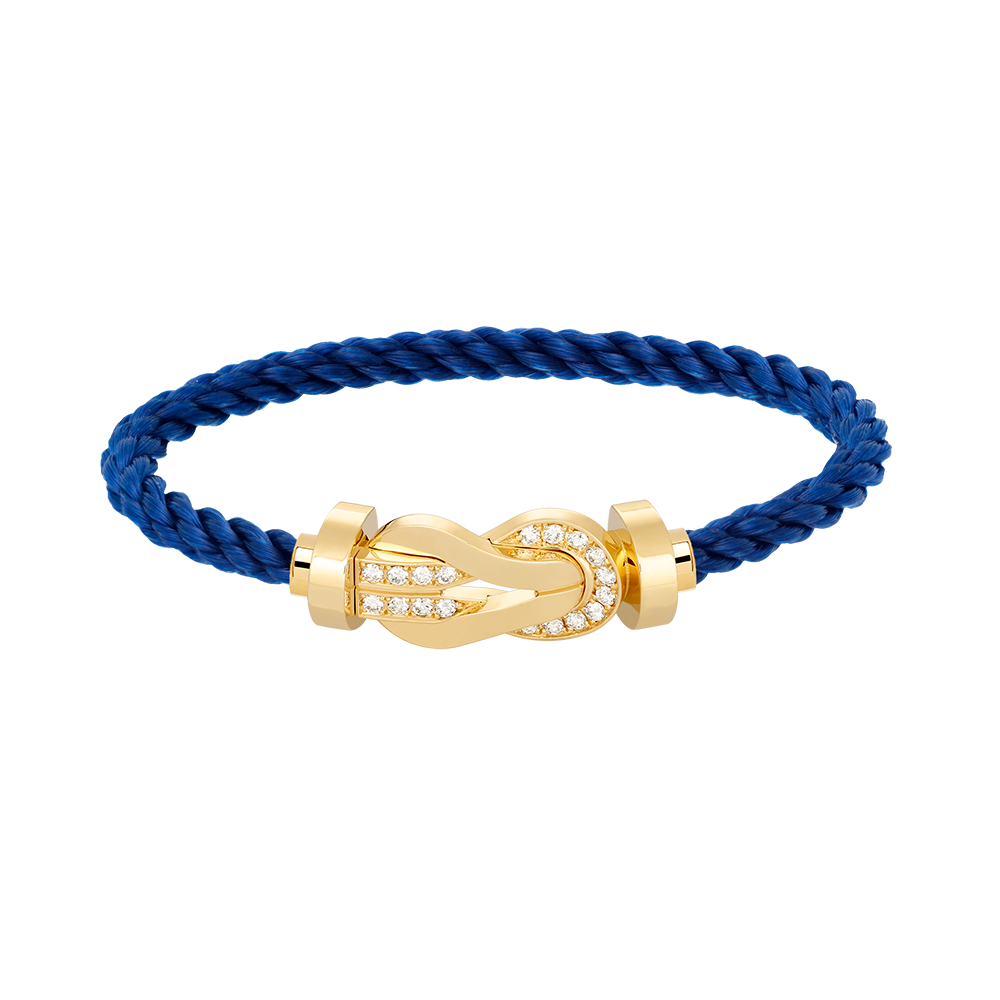 [Resenly Jewelry]CHANCE LARGE 8 FIGURE BUCKLE HALF DIAMOND BRACELET GOLD