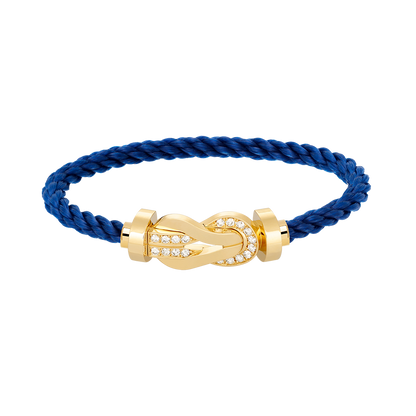 [Resenly Jewelry]CHANCE LARGE 8 FIGURE BUCKLE HALF DIAMOND BRACELET GOLD