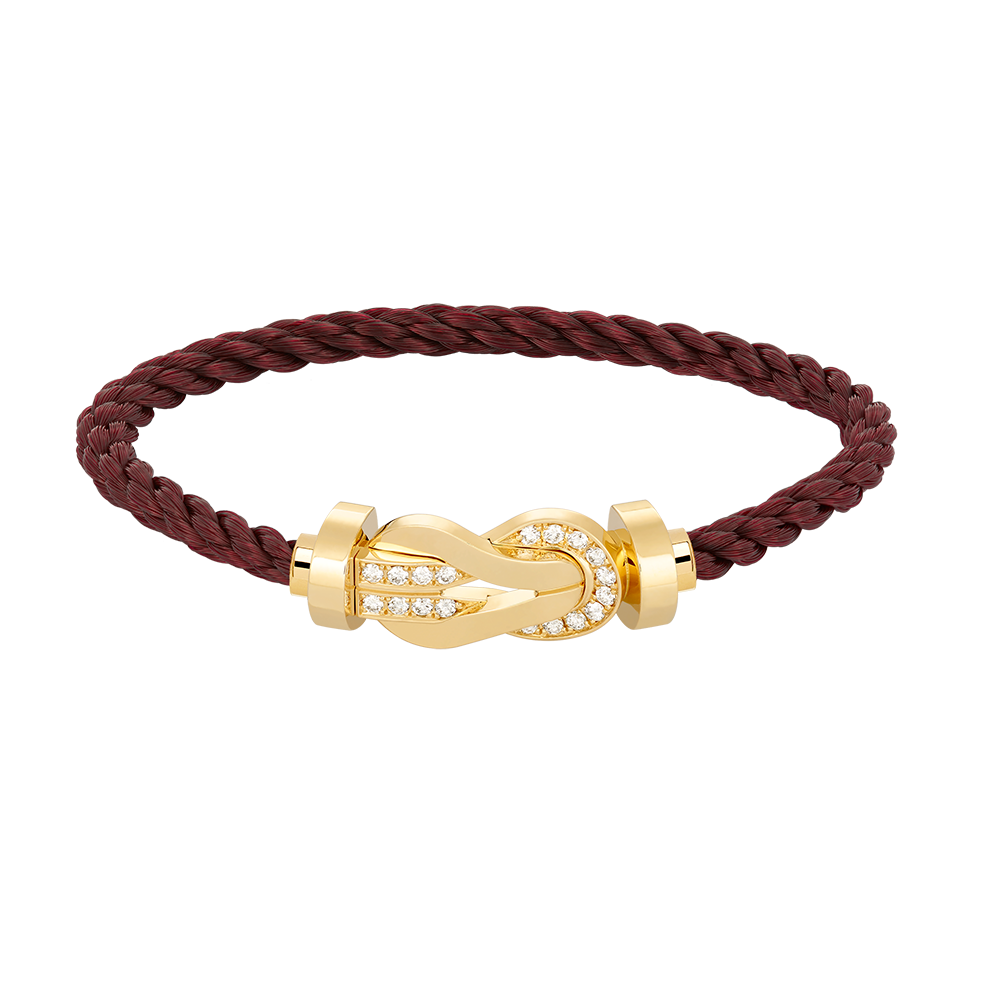 [Resenly Jewelry]CHANCE LARGE 8 FIGURE BUCKLE HALF DIAMOND BRACELET GOLD