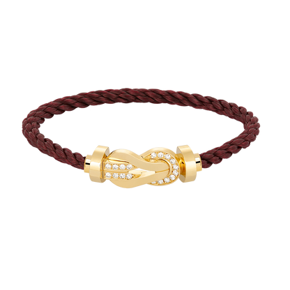 [Resenly Jewelry]CHANCE LARGE 8 FIGURE BUCKLE HALF DIAMOND BRACELET GOLD