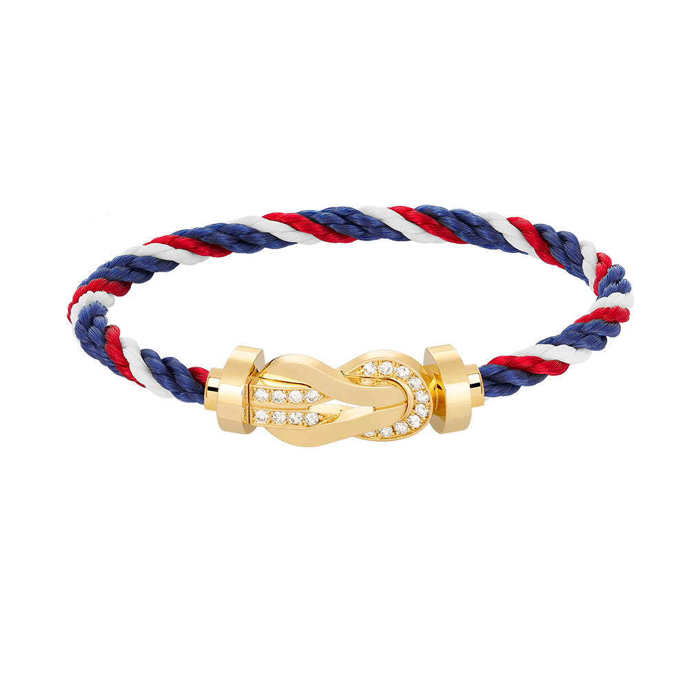 [Resenly Jewelry]CHANCE LARGE 8 FIGURE BUCKLE HALF DIAMOND BRACELET GOLD