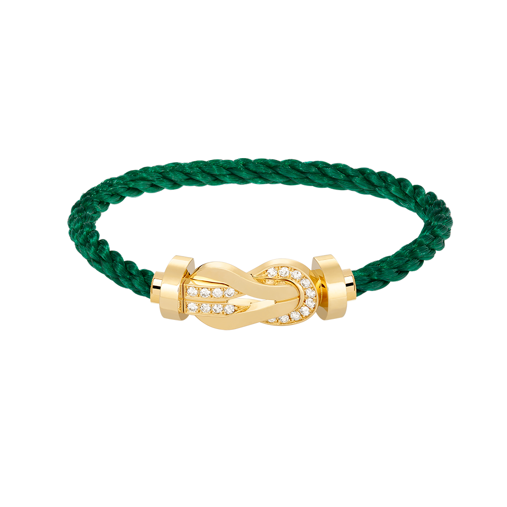[Resenly Jewelry]CHANCE LARGE 8 FIGURE BUCKLE HALF DIAMOND BRACELET GOLD