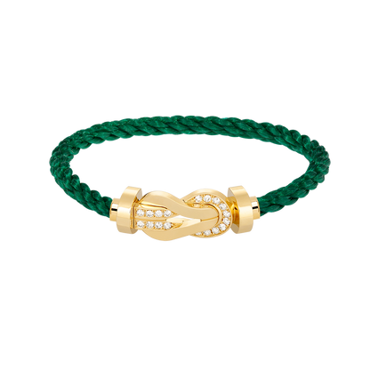 [Resenly Jewelry]CHANCE LARGE 8 FIGURE BUCKLE HALF DIAMOND BRACELET GOLD