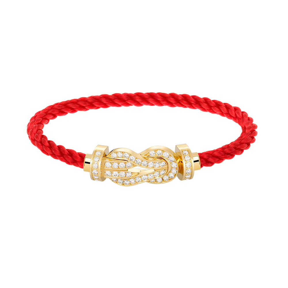 [Resenly Jewelry]CHANCE LARGE 8 FIGURE BUCKLE FULLDIAMOND BRACELET GOLD