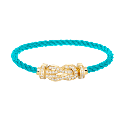 [Resenly Jewelry]CHANCE LARGE 8 FIGURE BUCKLE FULLDIAMOND BRACELET GOLD