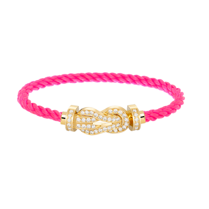 [Resenly Jewelry]CHANCE LARGE 8 FIGURE BUCKLE FULLDIAMOND BRACELET GOLD