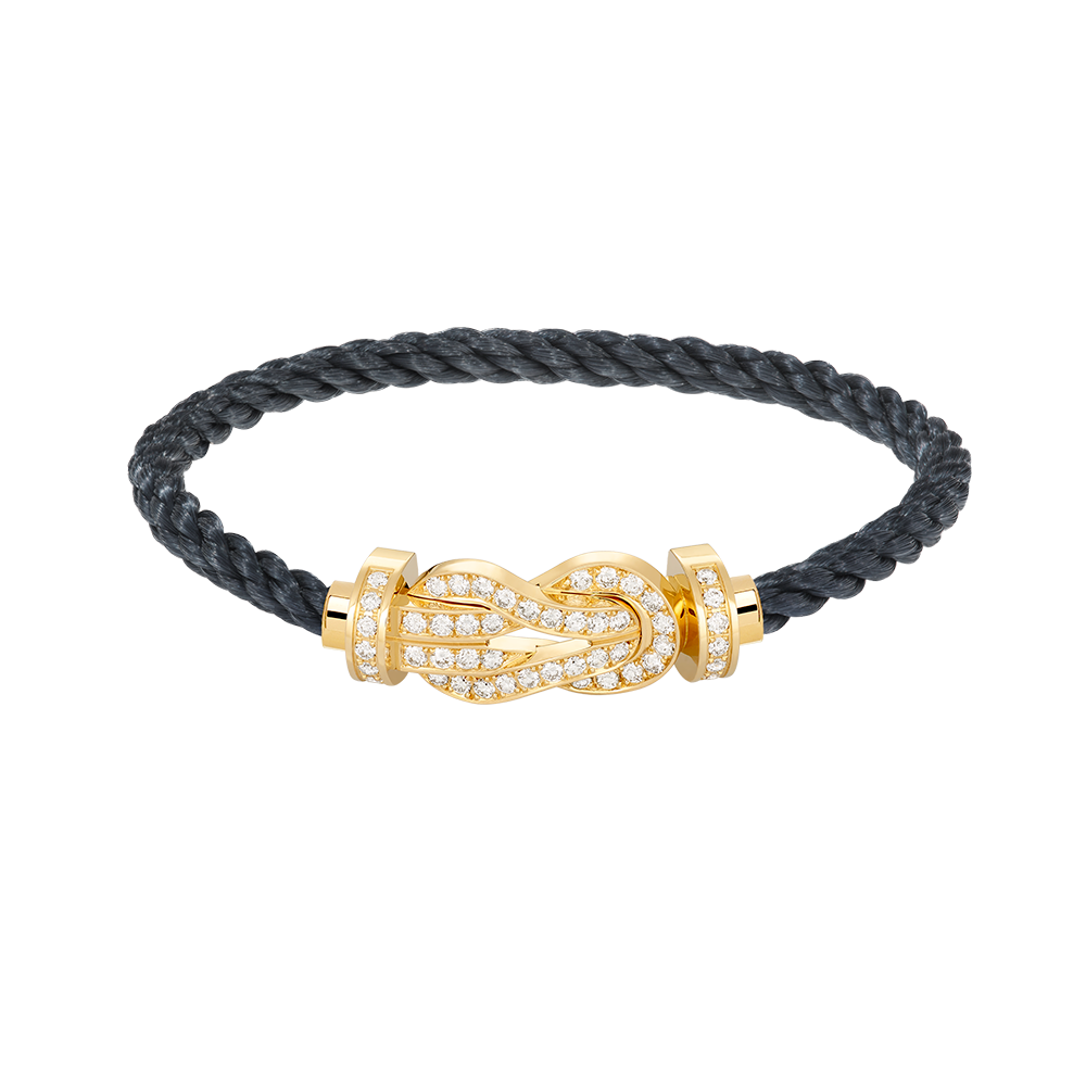[Resenly Jewelry]CHANCE LARGE 8 FIGURE BUCKLE FULLDIAMOND BRACELET GOLD