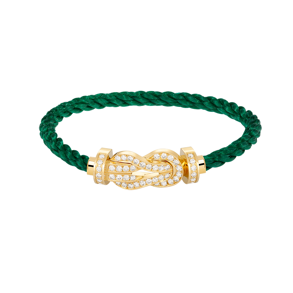 [Resenly Jewelry]CHANCE LARGE 8 FIGURE BUCKLE FULLDIAMOND BRACELET GOLD