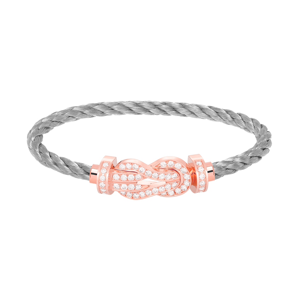 [Resenly Jewelry]CHANCE ラージ 8の字バックル フルダイヤモンドブレスレット ローズゴールド