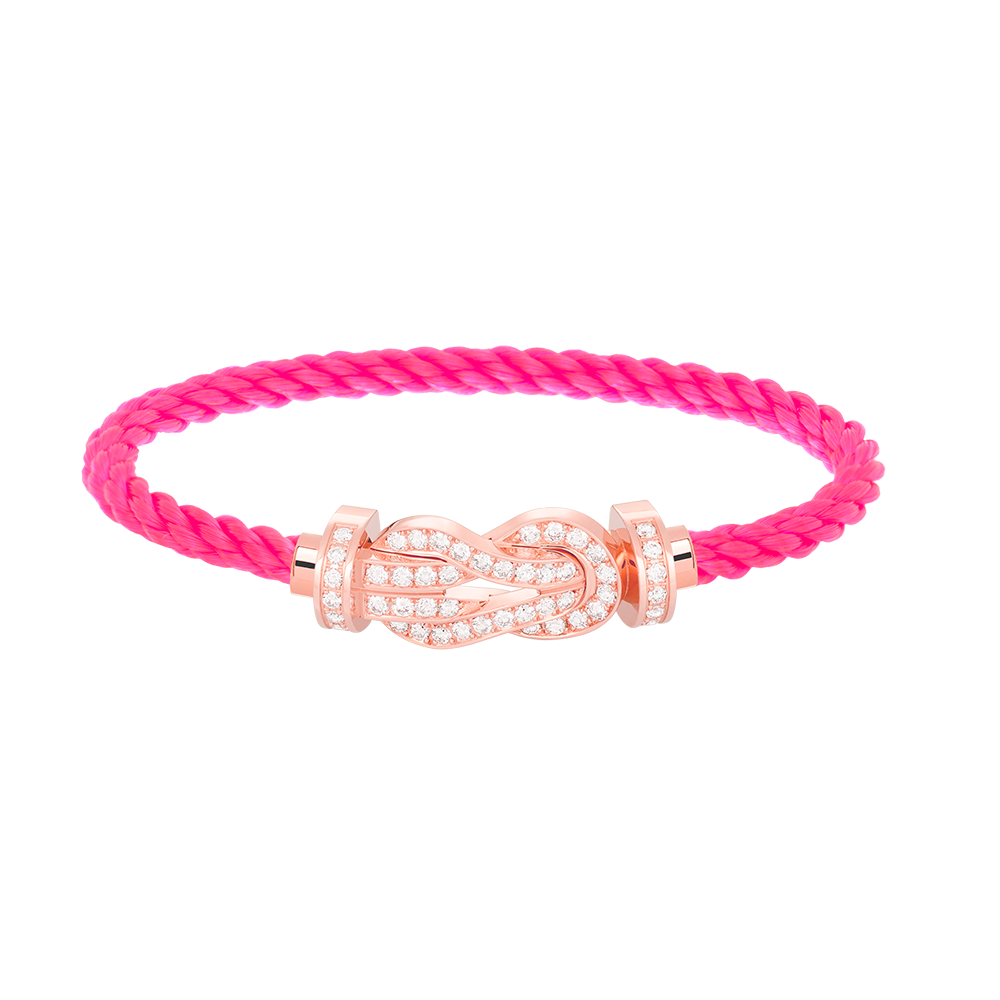 [Resenly Jewelry]CHANCE ラージ 8の字バックル フルダイヤモンドブレスレット ローズゴールド