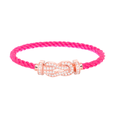 [Resenly Jewelry]CHANCE ラージ 8の字バックル フルダイヤモンドブレスレット ローズゴールド