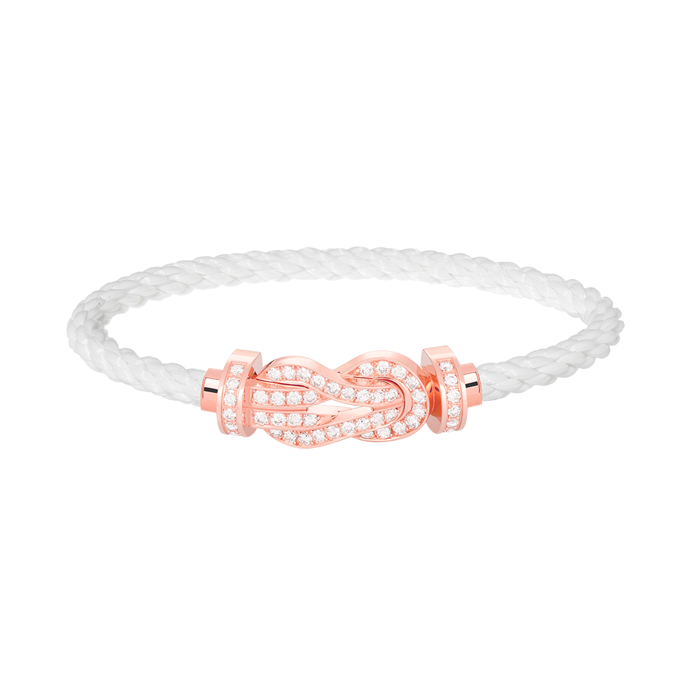 [Resenly Jewelry]CHANCE ラージ 8の字バックル フルダイヤモンドブレスレット ローズゴールド