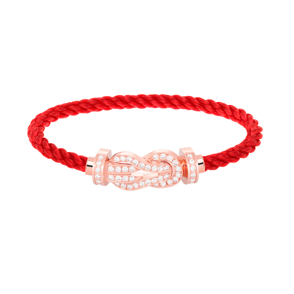 [Resenly Jewelry]CHANCE ラージ 8の字バックル フルダイヤモンドブレスレット ローズゴールド