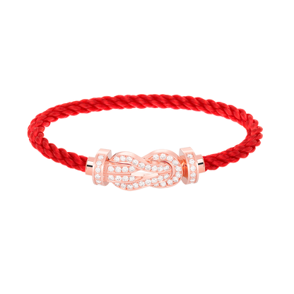 [Resenly Jewelry]CHANCE ラージ 8の字バックル フルダイヤモンドブレスレット ローズゴールド