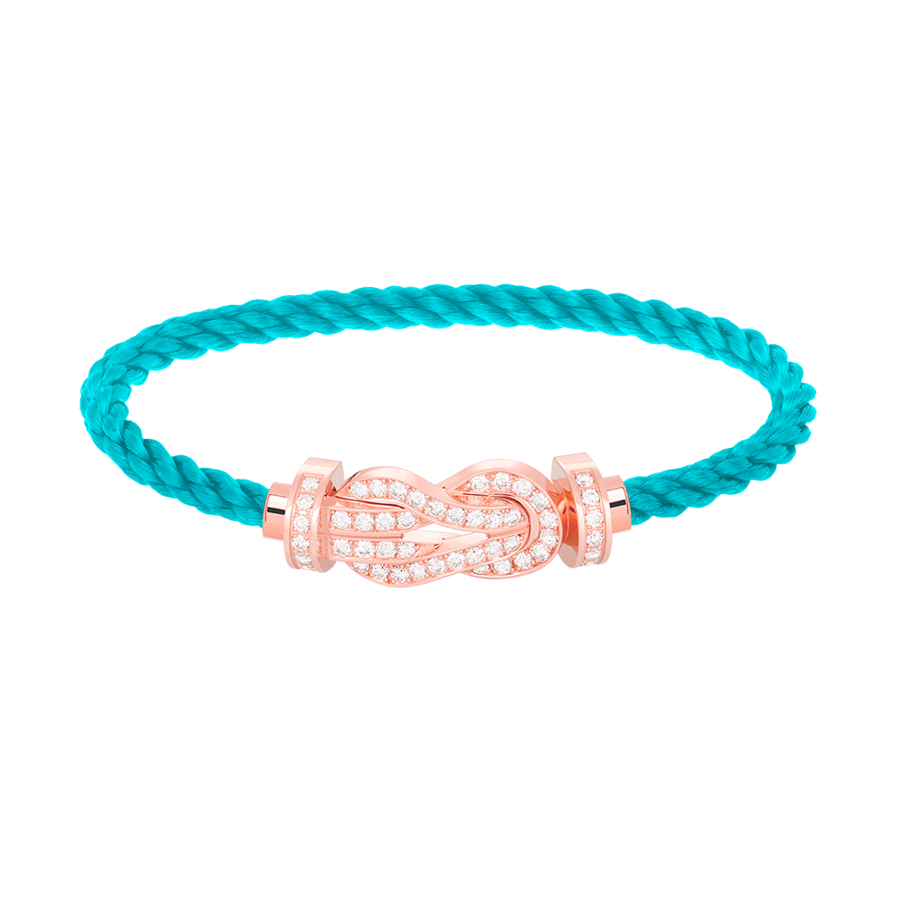 [Resenly Jewelry]CHANCE ラージ 8の字バックル フルダイヤモンドブレスレット ローズゴールド