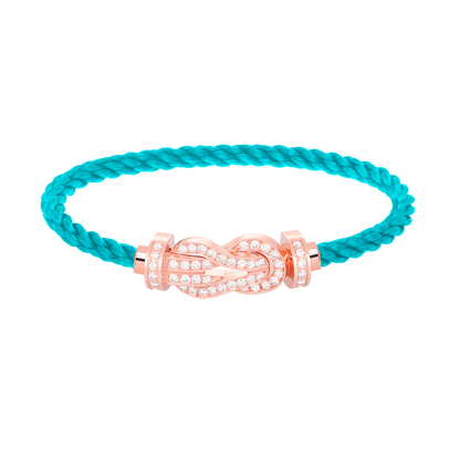 [Resenly Jewelry]CHANCE ラージ 8の字バックル フルダイヤモンドブレスレット ローズゴールド