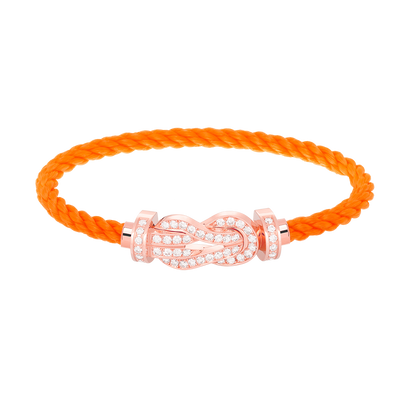[Resenly Jewelry]CHANCE ラージ 8の字バックル フルダイヤモンドブレスレット ローズゴールド