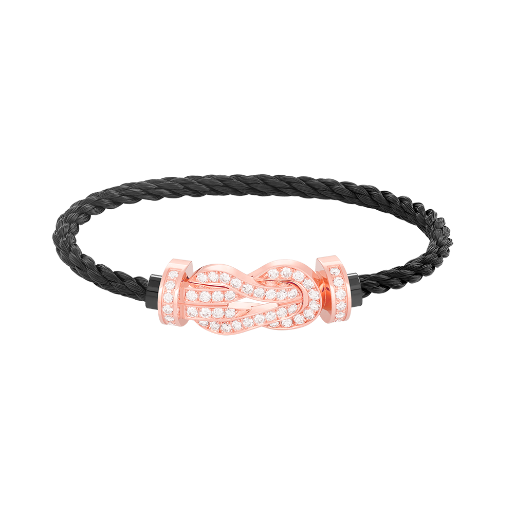 [Resenly Jewelry]CHANCE ラージ 8の字バックル フルダイヤモンドブレスレット ローズゴールド