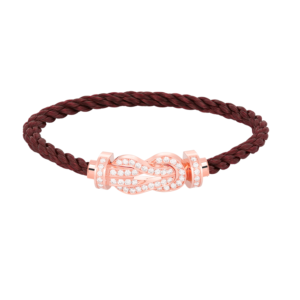 [Resenly Jewelry]CHANCE ラージ 8の字バックル フルダイヤモンドブレスレット ローズゴールド
