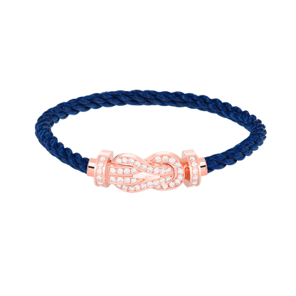 [Resenly Jewelry]CHANCE ラージ 8の字バックル フルダイヤモンドブレスレット ローズゴールド
