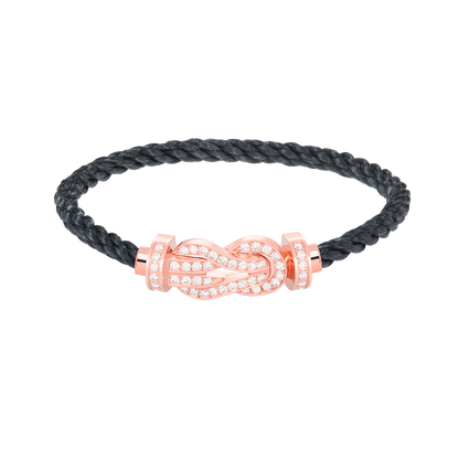 [Resenly Jewelry]CHANCE ラージ 8の字バックル フルダイヤモンドブレスレット ローズゴールド