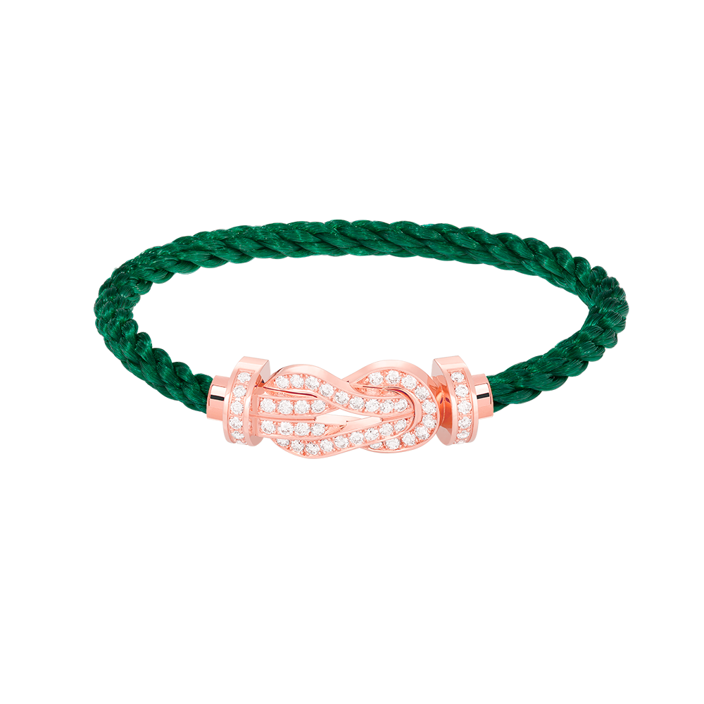 [Resenly Jewelry]CHANCE ラージ 8の字バックル フルダイヤモンドブレスレット ローズゴールド
