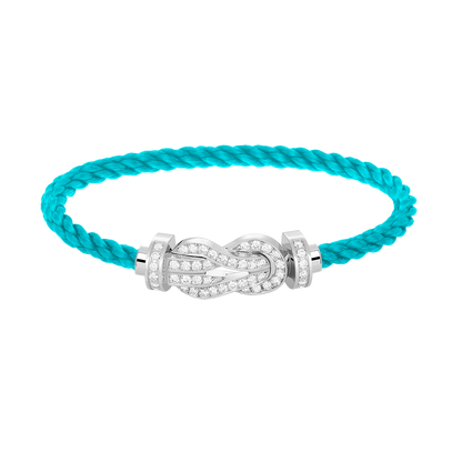 [Resenly Jewelry]CHANCE LARGE 8 FIGURE BUCKLE FULL DIAMOND BRACELET SILVER
