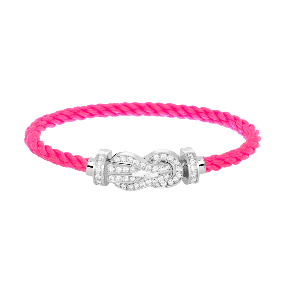 [Resenly Jewelry]CHANCE LARGE 8 FIGURE BUCKLE FULL DIAMOND BRACELET SILVER