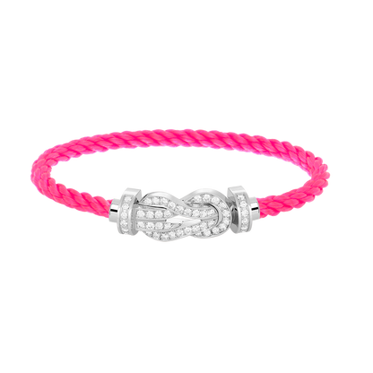 [Resenly Jewelry]CHANCE LARGE 8 FIGURE BUCKLE FULL DIAMOND BRACELET SILVER