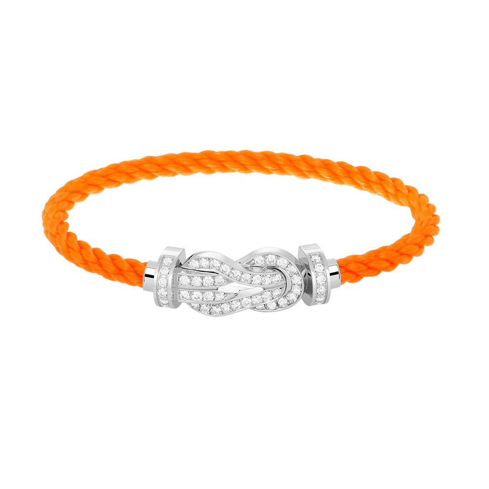 [Resenly Jewelry]CHANCE LARGE 8 FIGURE BUCKLE FULL DIAMOND BRACELET SILVER