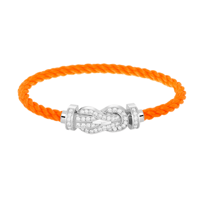 [Resenly Jewelry]CHANCE LARGE 8 FIGURE BUCKLE FULL DIAMOND BRACELET SILVER