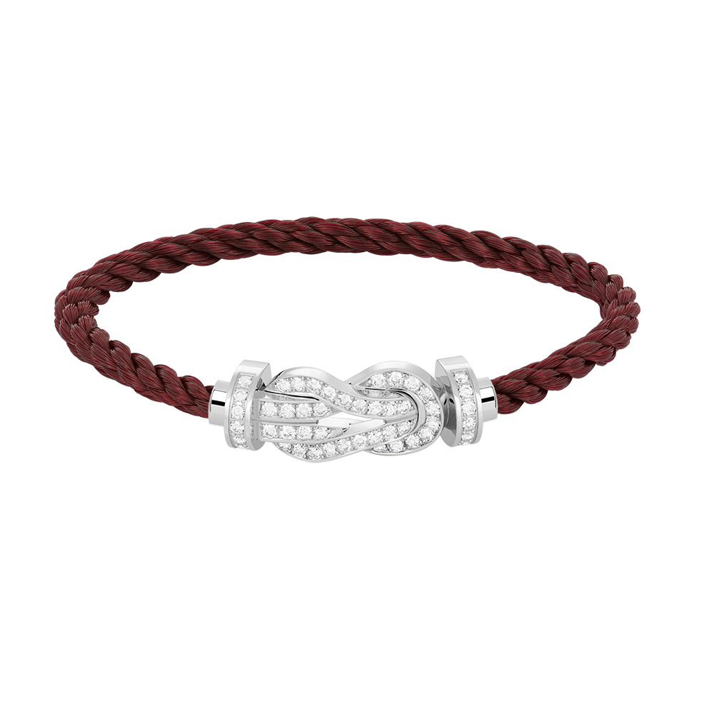 [Resenly Jewelry]CHANCE LARGE 8 FIGURE BUCKLE FULL DIAMOND BRACELET SILVER