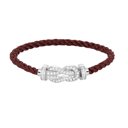 [Resenly Jewelry]CHANCE LARGE 8 FIGURE BUCKLE FULL DIAMOND BRACELET SILVER