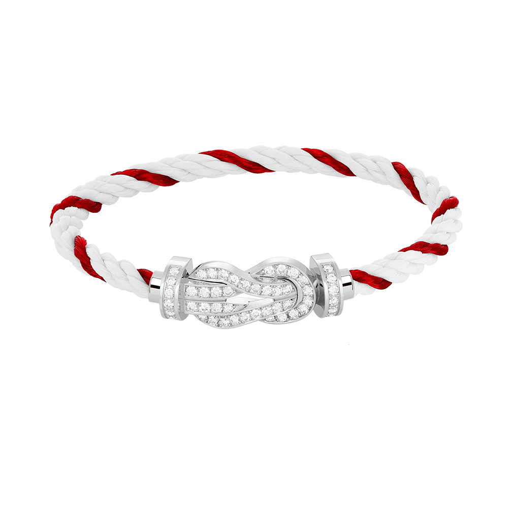 [Resenly Jewelry]CHANCE LARGE 8 FIGURE BUCKLE FULL DIAMOND BRACELET SILVER