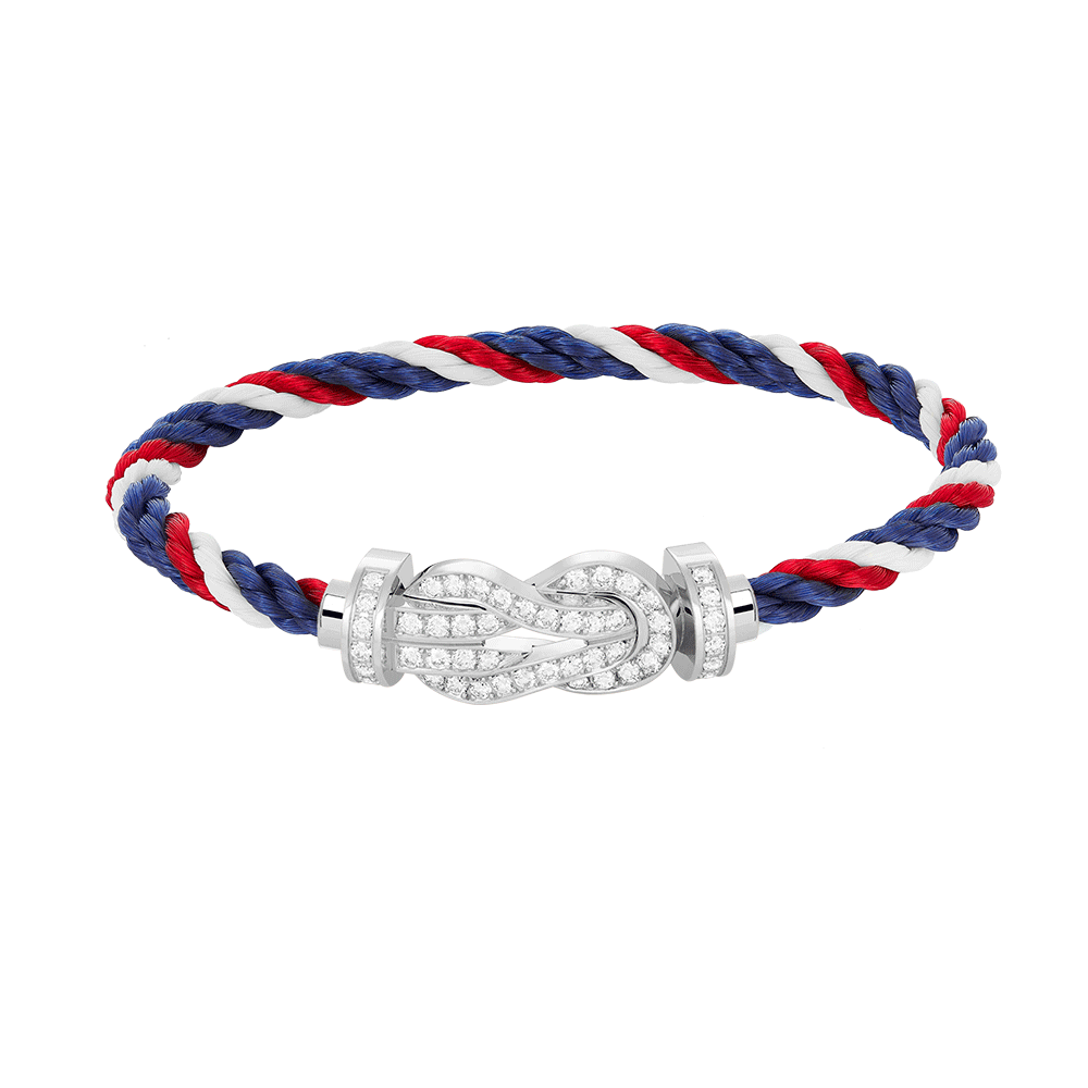 [Resenly Jewelry]CHANCE LARGE 8 FIGURE BUCKLE FULL DIAMOND BRACELET SILVER