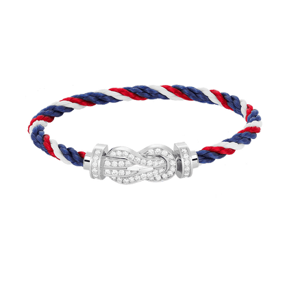 [Resenly Jewelry]CHANCE LARGE 8 FIGURE BUCKLE FULL DIAMOND BRACELET SILVER