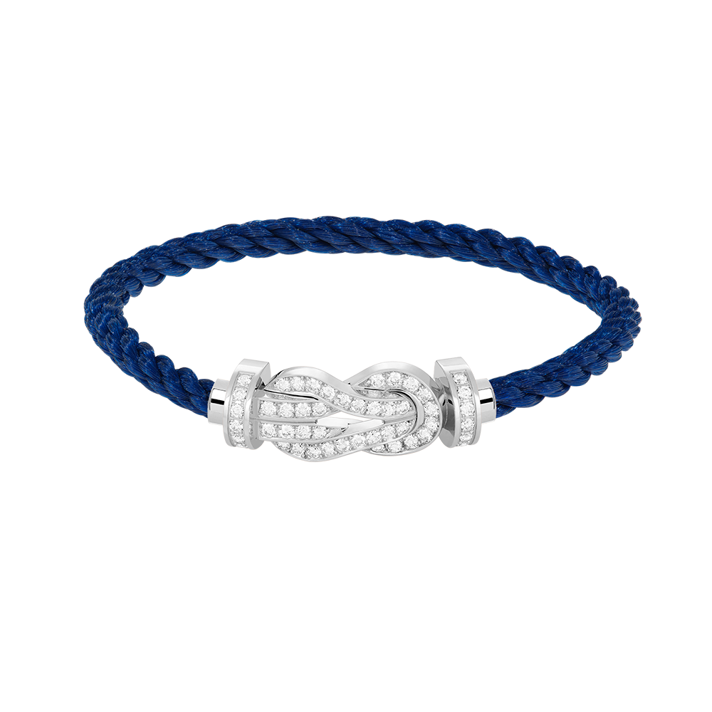 [Resenly Jewelry]CHANCE LARGE 8 FIGURE BUCKLE FULL DIAMOND BRACELET SILVER