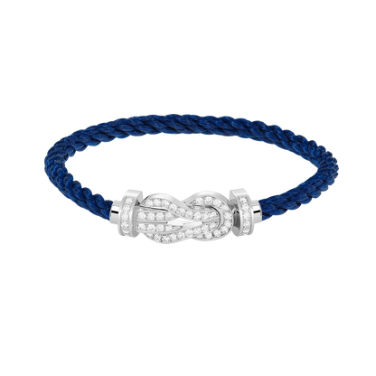 [Resenly Jewelry]CHANCE LARGE 8 FIGURE BUCKLE FULL DIAMOND BRACELET SILVER