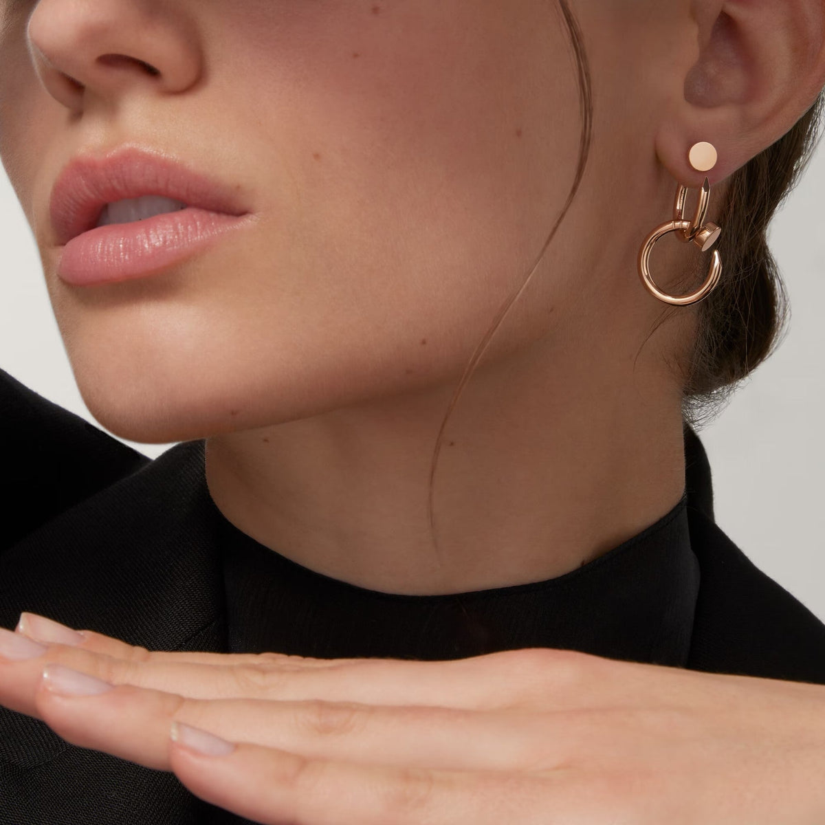 [Resenly Jewelry]JUSTE NO DIAMOND DOUBLE EARRINGS