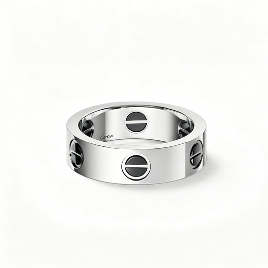 [Resenly Jewelry] LOVEリング 5.5mm ダイヤモンドなし セラミック