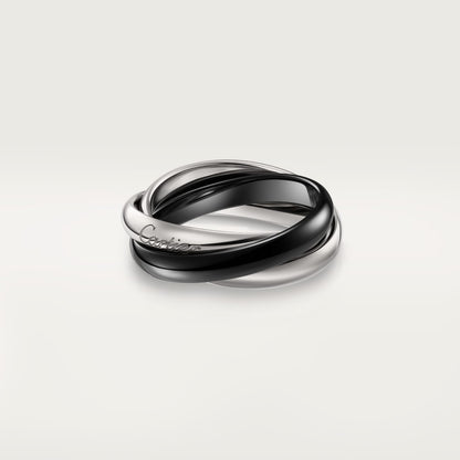 [Resenly Jewelry]TRINITY 3.2MM RING BLACK CERAMIC