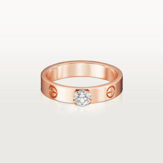 [Resenly Jewelry] LOVEリング 3.6MM 大粒ダイヤモンド1石